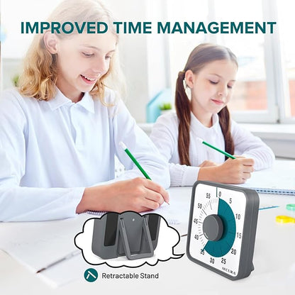 Secura 7.5 Inch Visual Timer, 60 Minute Visual Oversize Countdown Timer for Kids and Adults, Durable Mechanical Time Management Tool (Dark Green) - Image 5