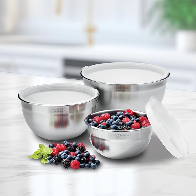 Cuisinart Mixing Bowl Set,Stainless Steel,3-Piece,CTG-00-SMB,(Pack of 4) - Image 7