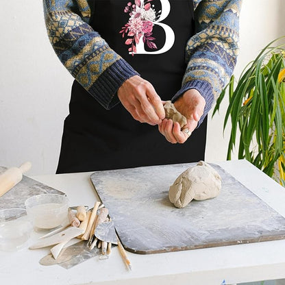 Personalized Aprons for Women with Pockets, Cute Aprons for Women Chef Baking, Cooking Gifts for Mom Birthday
