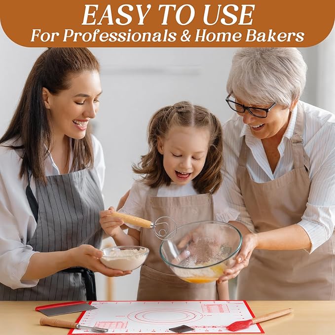 7 Pcs Large Glass Bowl for Sourdough Bread starter 4.7 Quart Glass Mixing Bowl for Sourdough Bread with Lid Sour Dough Breads Baking Supplies Clear Proofing Bowls Include Sour Dough Making Tools