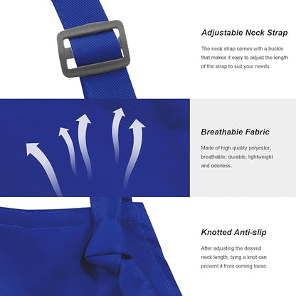 15 Pcs Adult Aprons Bulk with Pockets Adjustable Bib Chef Apron for Women Men Painting Cooking Crafting (S/L) - Image 2
