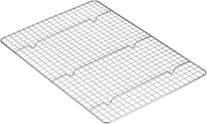 Amazon Basics Ceramic Nonstick Baking Sheet & Cooling Rack Set, Dishwasher Safe, Oven Safe, Half Sheet Size, Gray, 1-Pack - Image 4