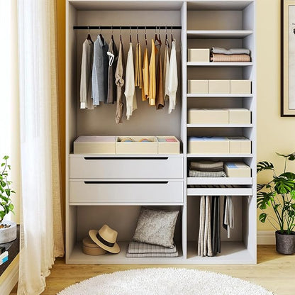 DIMJ Drawer Organizer Clothes, 24 Pack Dresser Organizer, Foldable Closet Organizers and Storage, Fabric Dresser Drawer Organizers, Drawer Dividers for Nursery, Baby Clothes, Underwears, Sock - Image 4