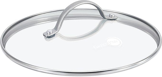 GreenPan Glass Lid with Stainless Steel Handle, 9.5", Silver