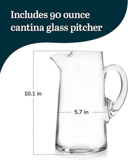 Libbey Cantina Glass Pitcher in Gift Box, 79.3 oz, Clear - Image 3