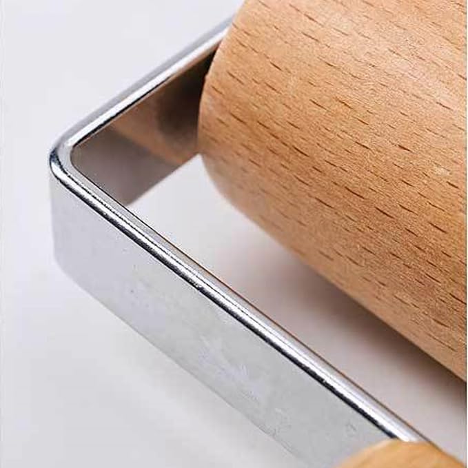 Stainless Steel & Beechwood Rolling Pin with Adjustable Thickness - Ergonomic Dumpling/Pasta Maker、Pizza, Kitchen Tool for Home Chefs, Dishwasher Safe & Rustproof Design (T) - Image 5