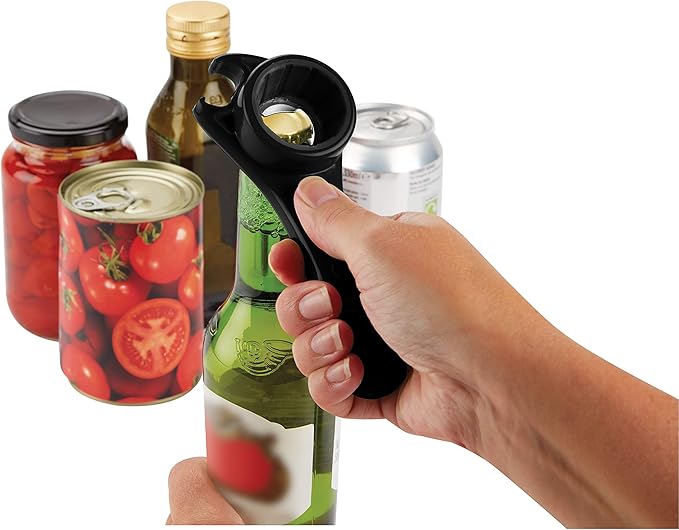 Zyliss 5 Way Opener - Twist-off Caps, Bottle Caps, Pop-Tops, and Jar Lids - Essential Kitchen Gadget for Easy Opening of Jars, Bottles, and Cans - Home Kitchen Accessories - Beer, Wine, and More! - Image 6
