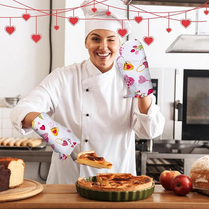 Patelai 20 Pieces Blank Sublimation Oven Mitts Set Include Blank Sublimation Heat Resistance Oven Gloves and Pot Holders for DIY Kitchen Dining Room Accessories