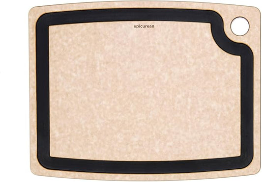 Epicurean Gourmet Series Cutting Board with Juice Groove, 19.5-Inch by 15-Inch, Natural/Slate by Epicurean