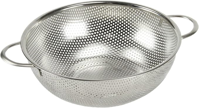 Chef Craft Select Micro-Perforated Colander, 2.5 quart, Stainless Steel