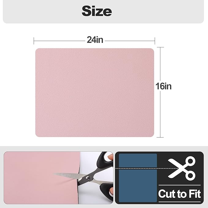 Ecotrim - Dish Drying Mat for Kitchen Counter | Coffee Bar Mat for Countertops | Heat Resistant Drainer Mat with Non-slip Rubber Backed | Hide Stain Kitchen Absorbent Draining Mat | Pink 16"x24" - Image 6