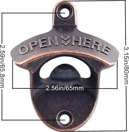 8 PCS Bottle Opener Wall Mount, Vintage Screw in Cola Opener Bulk for DIY Beer Gifts - Image 5