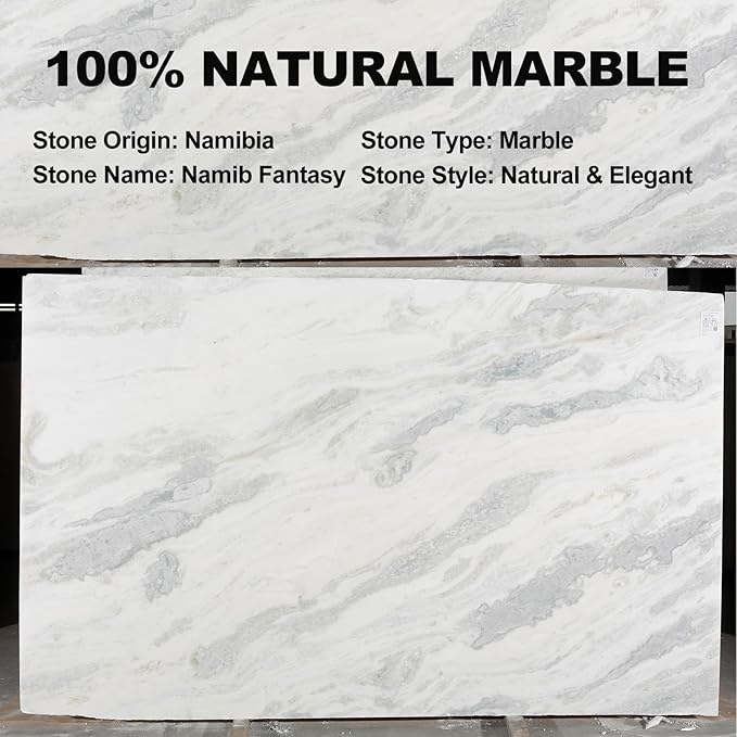 Koville African Genuine Marble Paper Towel Holder Countertop, Metal Rod 6" Marble Base Paper Towel Holder Stand for Kitchen Organization and Storage, Fit for Standard Size Rolls - Image 4