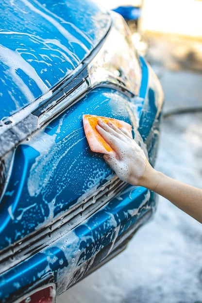 The Rag Company - Jersey Bug Scrubber Pads - Terry Weave, Easily and Safely Trap Bug Splatter in Sponge, Safe on All Finishes, 4in x 6in, Blue (5-Pack) - Image 5