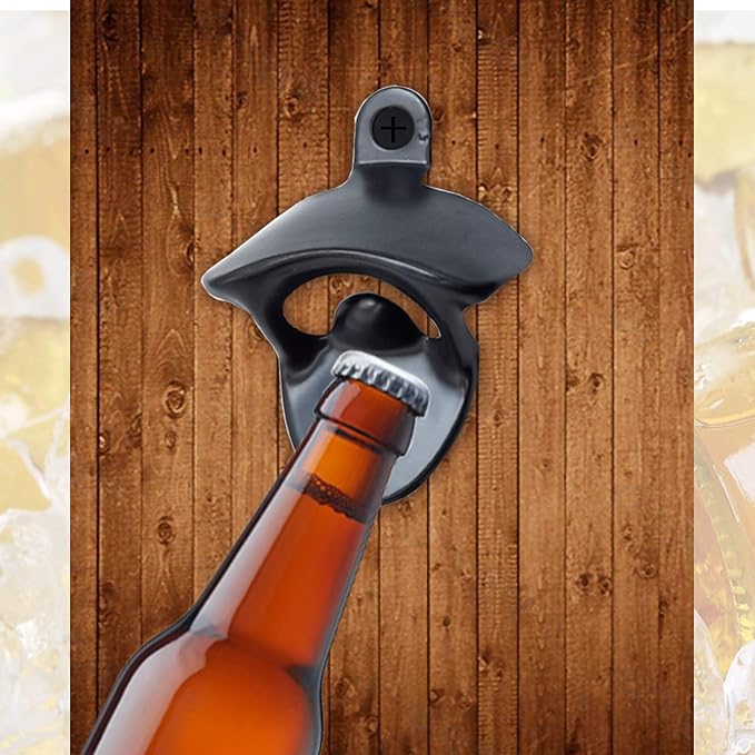 RONYOUNG 12PCS Wall Mounted Bottle Opener Vintage Beer Bottle Opener Suitable for Bars KTV Hotels Homes (Black+Silver+Green Bronze) - Image 4