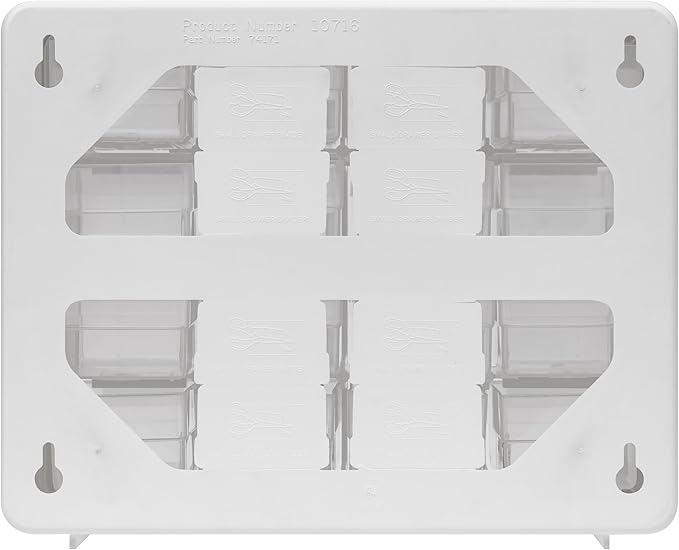 Akro-Mils 16-Drawer Plastic Drawer Storage Cabinet for Garage Organization, Beads, Makeup Organizer, Building Bricks Storage, Teacher Toolbox, 10-1/2" W x 6-1/2" D x 8-1/2" H, 10116 White - Image 8