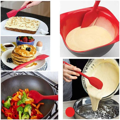 8 Pieces Silicone Spatulas,8.5 inch Non-stick Spatulas with Stainless Steel Core,Heat Resistant-500℉, One Piece Design,Food Grade Silicone, Dishwasher Safe, for Mixing,Cooking,Baking (8.5 inch) - Image 7