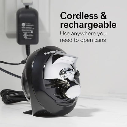 Hamilton Beach Walk 'n Cut Electric Can Opener for Kitchen,Use On Any Size,Automatic and Hand-Free,Cordless & Rechargeable,Easy Clean Removable Blade,Black (76501G),(Pack of 2) - Image 2