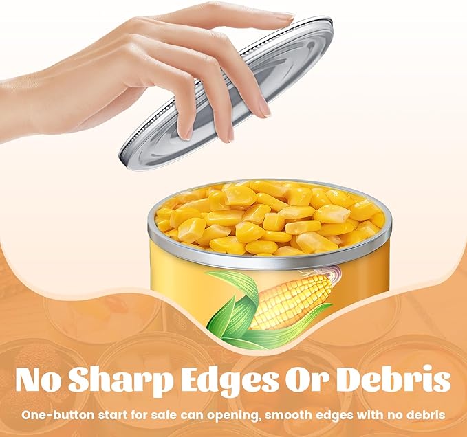 Electric Can Opener,USB Rechargeable Can Opener,One-Touch Cordless Can Opener,Smooth Edge,Hands Free,Food Safety,Kitchen Gadget Battery Operated,Automatic Can Openers for Seniors - Image 4