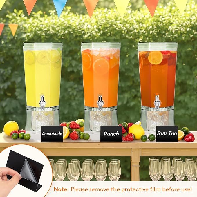Lifewit 1 Gallon Drink Dispenser for Parties, 4L Plastic Beverage Container with Stand for Juice/Tea/Soda & Lemonade, Clear Water Pitcher with Spigot for Mimosa Bar Hosting 39 x 16 cm/15x6" - Image 8