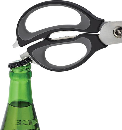 Farberware 4-in-1 Kitchen Shears, 2-Piece, Black and Gray