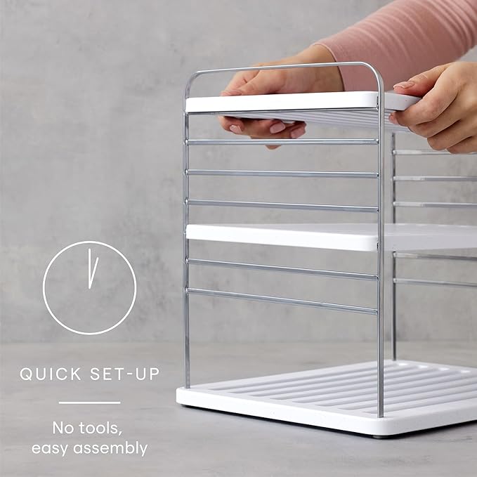 YouCopia UpSpace Cabinet Box Organizer, Adjustable Kitchen Pantry Shelf for Plastic Wrap and Foil Storage, Large Premium Edition - Image 4