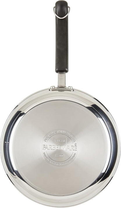Farberware Brilliance Stainless Steel Cookware Set, 10 Piece Pots and Pans Set