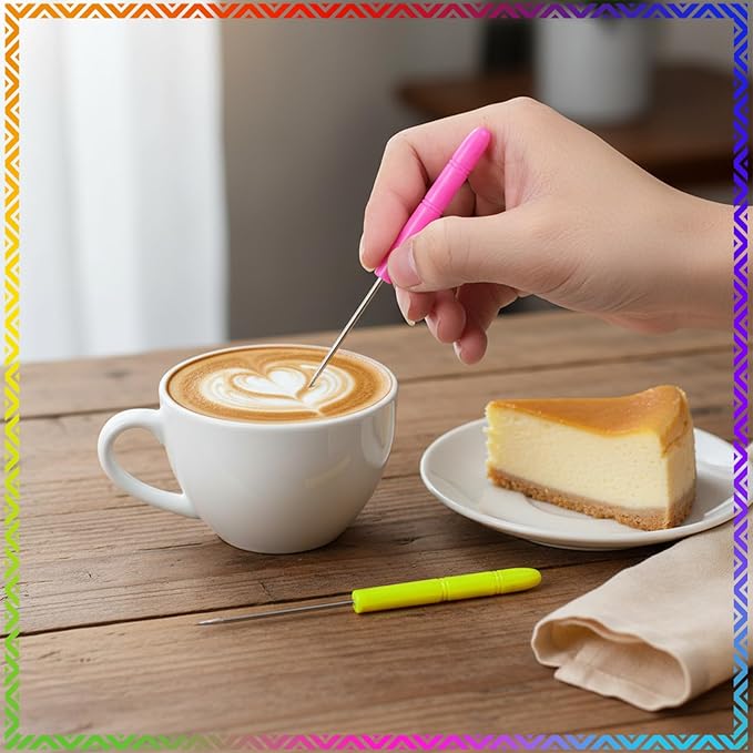 TIESOME 24Pcs Sugar Stir Needle Scriber Needle Biscuit Icing Pin DIY Baking Pin Stainless Steel Pin Cake Decorating Needle Tool