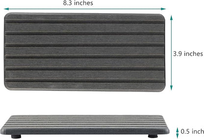 NiuYichee 2 PCS Water Absorbent diatomite Coasters, 8.3" x 4" Water Absorbing Stone Tray for Sink, Stone Drying mat for Kitchen Counter, Stone soap Tray Used for Hand Soaps & toiletries & Plants - Image 7
