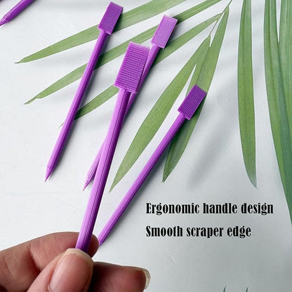 Cookie Scribes,Cookie Scraper Set of 6 Tool for Cookies Decorating,Purple