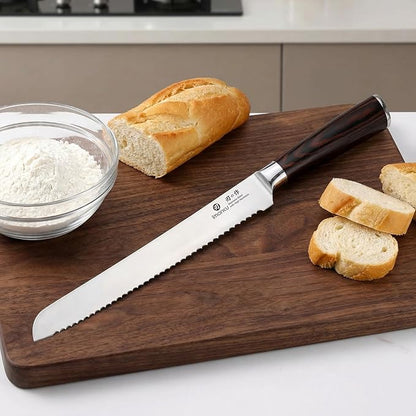 imarku Bread Knife, German High Carbon Stainless Steel Professional Grade Bread Slicing Knife, 10-Inch Serrated Edge Cake Knife, Bread Cutter for Homemade Crusty Bread, Mothers Day Gifts - Image 7