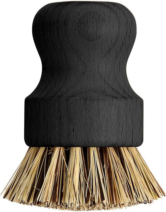Helen’s Asian Kitchen Wok and Cast Iron Scrub Brush, Natural Stiff-Union Bristles