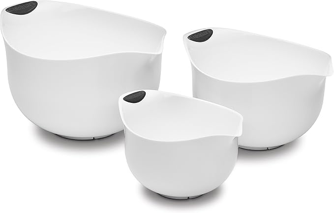 Cuisinart Set of 3 BPA-free Mixing Bowls, White by Cuisinart