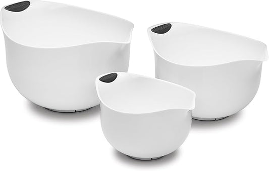 Cuisinart Set of 3 BPA-free Mixing Bowls, White by Cuisinart