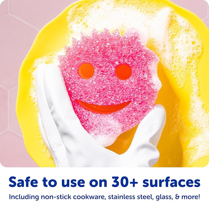 Scrub Daddy Original (4) + Scrub Mommy Kitchen Sponges (4) - Scratch-Free Dish Scrubber - Multipurpose Kitchen Cleaning Sponges - BPA Free Polymer Foam - Stain & Odor Resistant (8 Pack) - Image 5