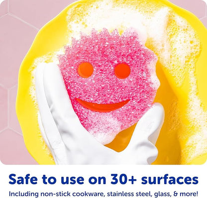 Scrub Daddy Original (4) + Scrub Mommy Kitchen Sponges (4) - Scratch-Free Dish Scrubber - Multipurpose Kitchen Cleaning Sponges - BPA Free Polymer Foam - Stain & Odor Resistant (8 Pack) - Image 5