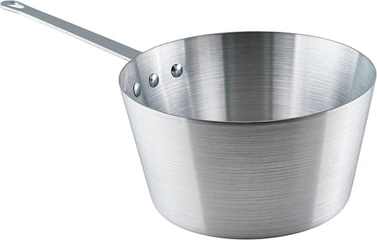Winco Heavy-Duty Aluminum Tapered Sauce Pan, 3mm, 5 Quart by Winco