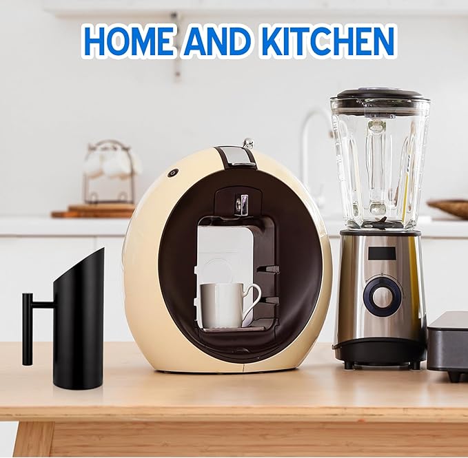 Funnymoom 3 Pack 35oz/1.0l Stainless Steel Water Pitcher Modern Metal Pitcher with Ice Guard Black Carafe Drink with Handle or Iced Hot Drink Tea Juice Coffee Beer - Image 5