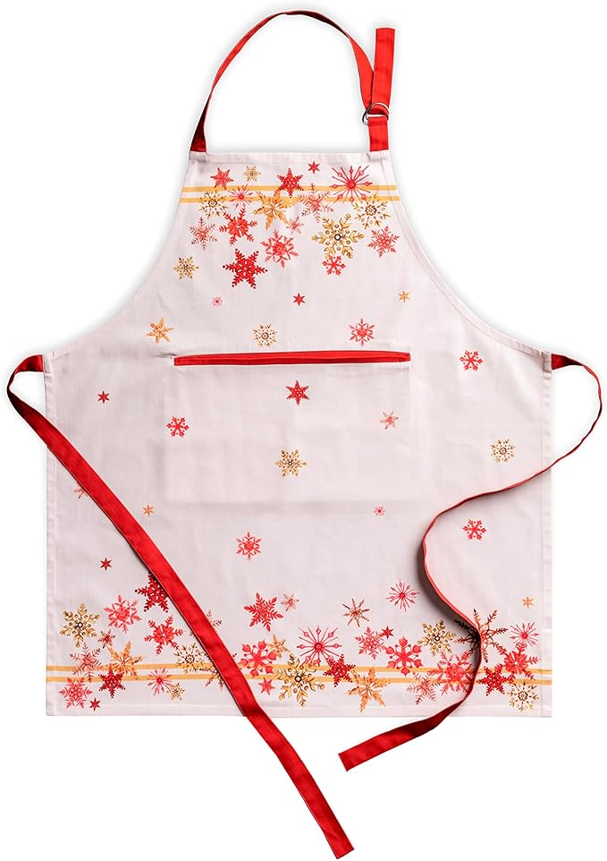 Maison d' Hermine 100% Cotton Apron for women with Pocket Kitchen Chef Apron for Men Cooking Mothers Day Gifts