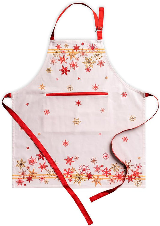 Maison d' Hermine 100% Cotton Apron for women with Pocket Kitchen Chef Apron for Men Cooking Mothers Day Gifts