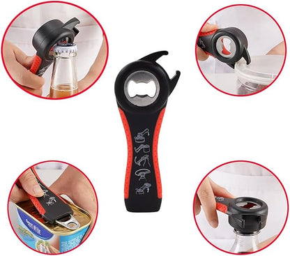 Bottle Opener for Arthritic Hand,Jar Opener for Old People, Children, Women, Those with Weak Hands,Multifunctional Kitchen Gadgets (02-Black) - Image 6