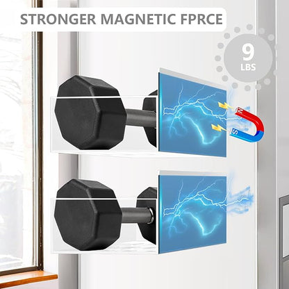 SMRCAD Magnetic Spice Rack for Refrigerator, 6pack Magnetic Shelf for Fridge Space Saving Seasoning Organizer for Kitchen storage Any Metal Surface No Drilling Needed (6pack-White) - Image 7
