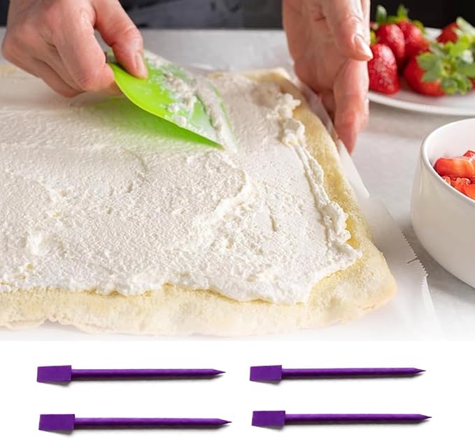 Cookie Scribes,Cookie Scraper Set of 6 Tool for Cookies Decorating,Purple