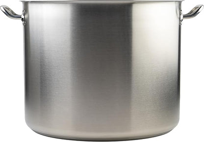 Winco Heavy-Duty Stainless Steel Stock Pot with Cover, 60 Quart - Image 3