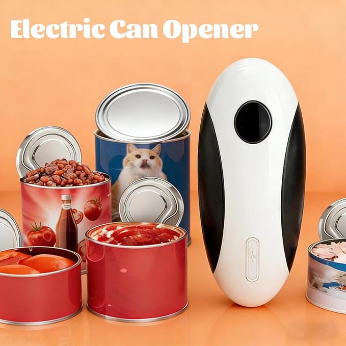 Electric Can Opener,USB Rechargeable Can Opener,One-Touch Cordless Can Opener,Smooth Edge,Hands Free,Food Safety,Kitchen Gadget Battery Operated,Automatic Can Openers for Seniors - Image 7