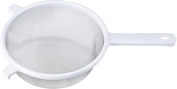 Chef Craft Classic Stainless Steel Mesh Strainer, 8 inch, White