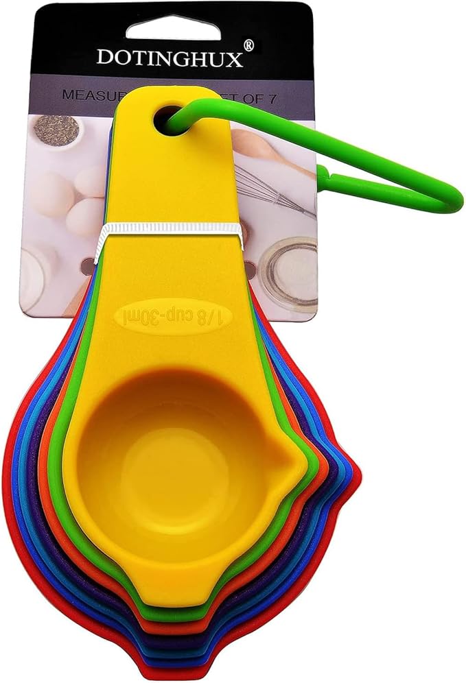 DOTINGHUX Measuring Cups Set of 7, Assorted Colors - Image 7
