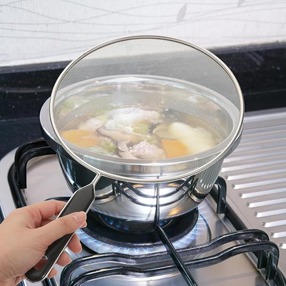 Unomor Oilproof Mesh Lid 15.75 Inch Splatter Screen for Frying Pan Grease Splash Guard Heat Resistant Pan Cover Kitchen Cooking Tool - Image 8