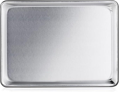 New Star Foodservice Commercial-Grade 18-Gauge Aluminum Sheet Pan/Bun Pan (9 x13 x1 inch (Quarter Size)) by NewStarFoodservice
