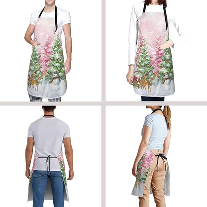 Funny Apron Polyester Grooming Aprons with Pocket for Cooking Kitchen Grilling Adults